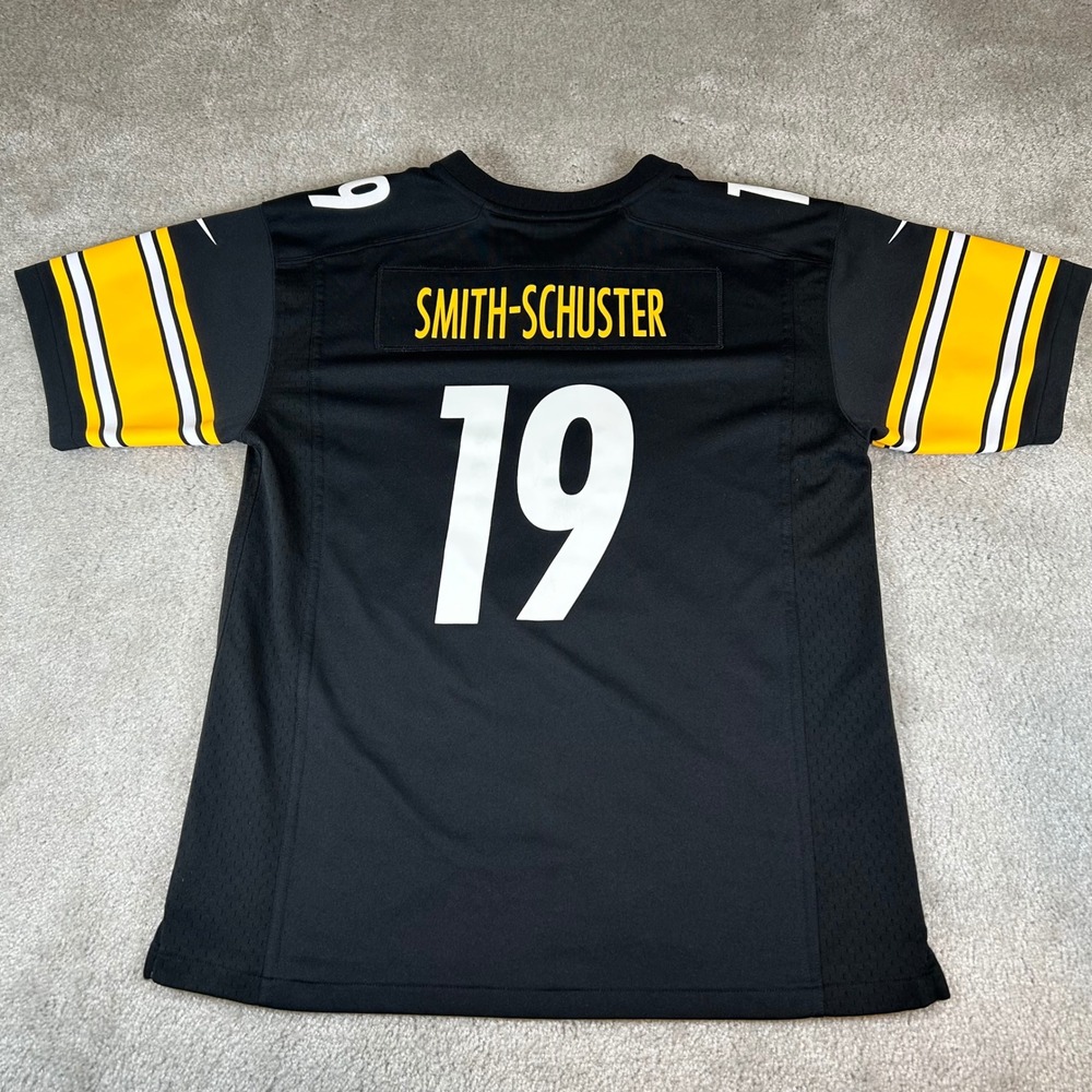 Nike Pittsburgh Steelers Jersey Youth XL Black JuJu Smith-Schuster 19 NFL - Picture 7 of 13